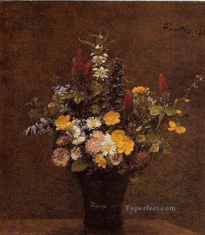 Wildflowers flower painter Henri Fantin Latour Oil Paintings